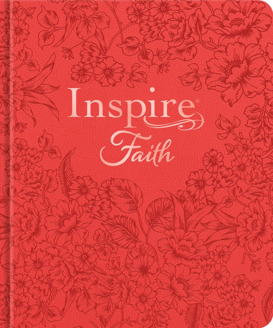 NLT Inspire FAITH Bible, Filament Enabled Edition, Coral - Re-vived