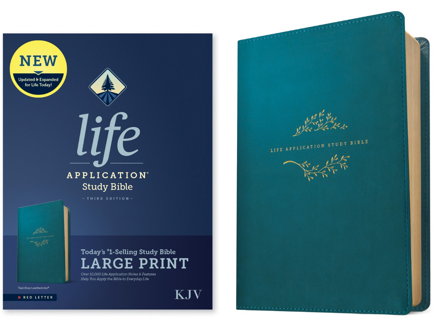 KJV Life Application Study Bible, Third Edition, Large Print - Re-vived