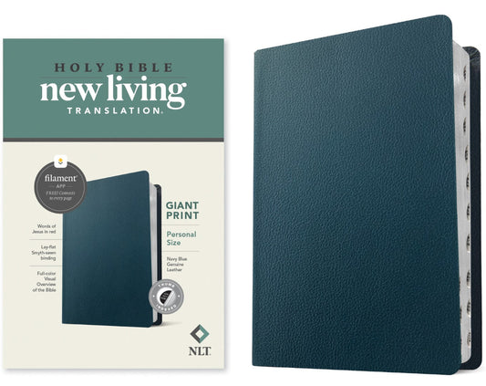 NLT Personal Size Giant Print Bible, Filament Edition - Re-vived