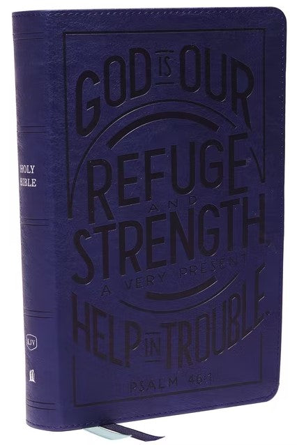 KJV Personal Size Reference Bible, Blue, Indexed - Re-vived