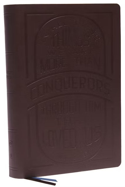KJV Large Print Center-Column Reference Bible, Brown - Re-vived