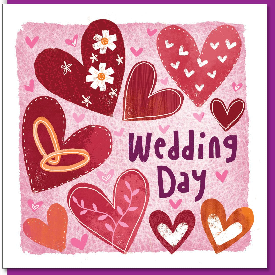 Wedding Hearts Greetings Card - Re-vived