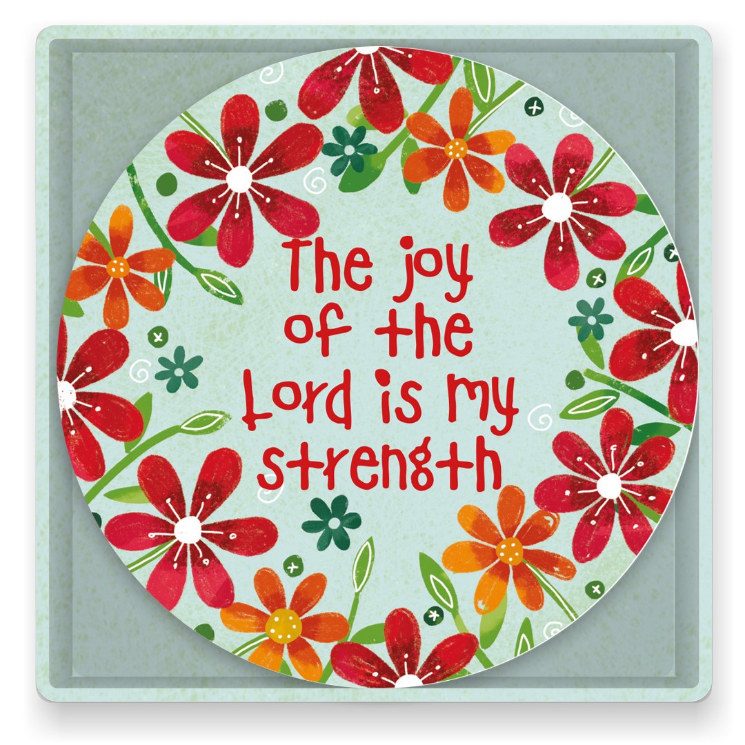 The Joy of the Lord Set of 4 Ceramic Coasters - Re-vived