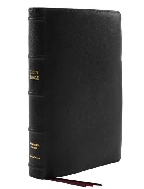 KJV Thinline Bible Large Print Goatskin Leather, Black - Re-vived