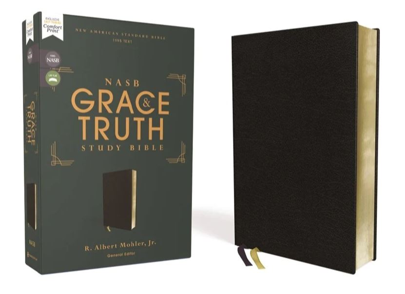 NASB, The Grace and Truth Study Bible, Black - Re-vived