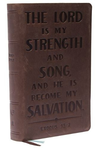 KJV, Personal Size Reference Bible Genuine Leather, Brown - Re-vived