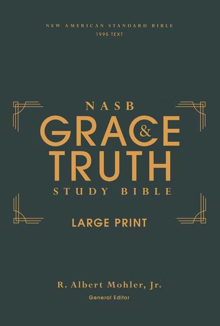 NASB, The Grace and Truth Study Bible, Large Print, Green - Re-vived