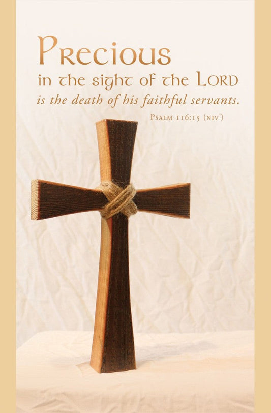 Precious in the Sight Funeral Bulletin (pack of 100) - Re-vived
