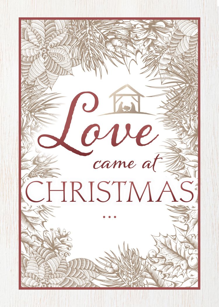 Love Came at Christmas Boxed Christmas Cards (Box of 12) - Re-vived