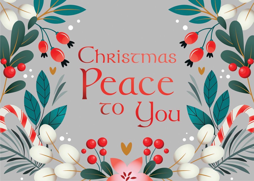 Candy Cane Christmas Boxed Cards (Box of 12) - Re-vived