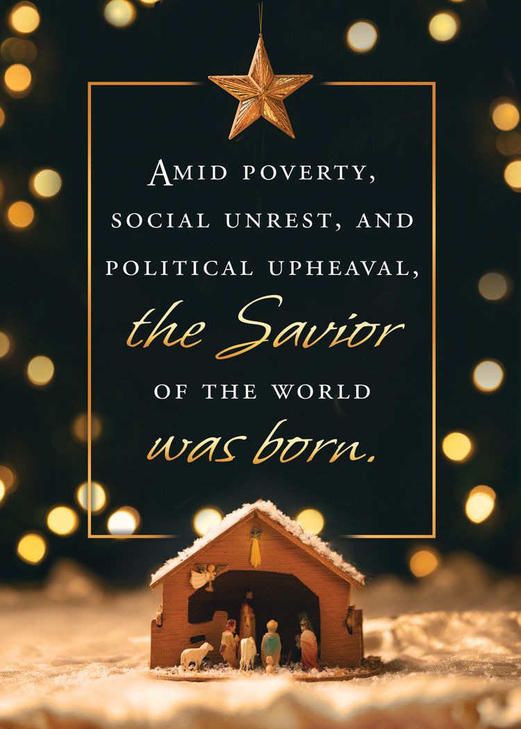 Savior Was Born Boxed Christmas Cards (Box of 12) - Re-vived