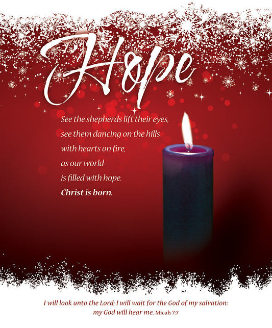 Hope Advent Week 1 Large Bulletin (pack of 100) - Re-vived
