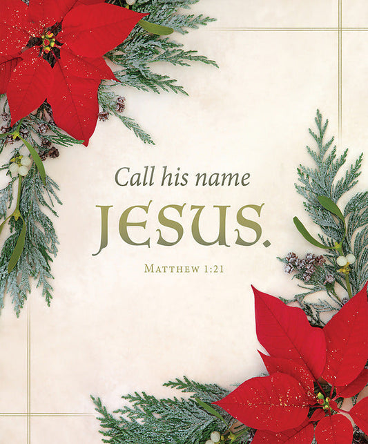 Call His Name Jesus Christmas Large Bulletin (pack of 100) - Re-vived