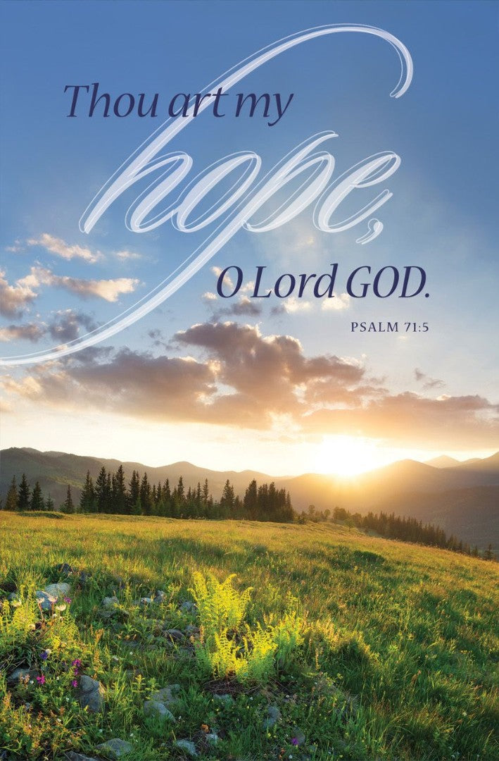 Thou Art My Hope Inspirational Bulletin (pack of 100) - Re-vived