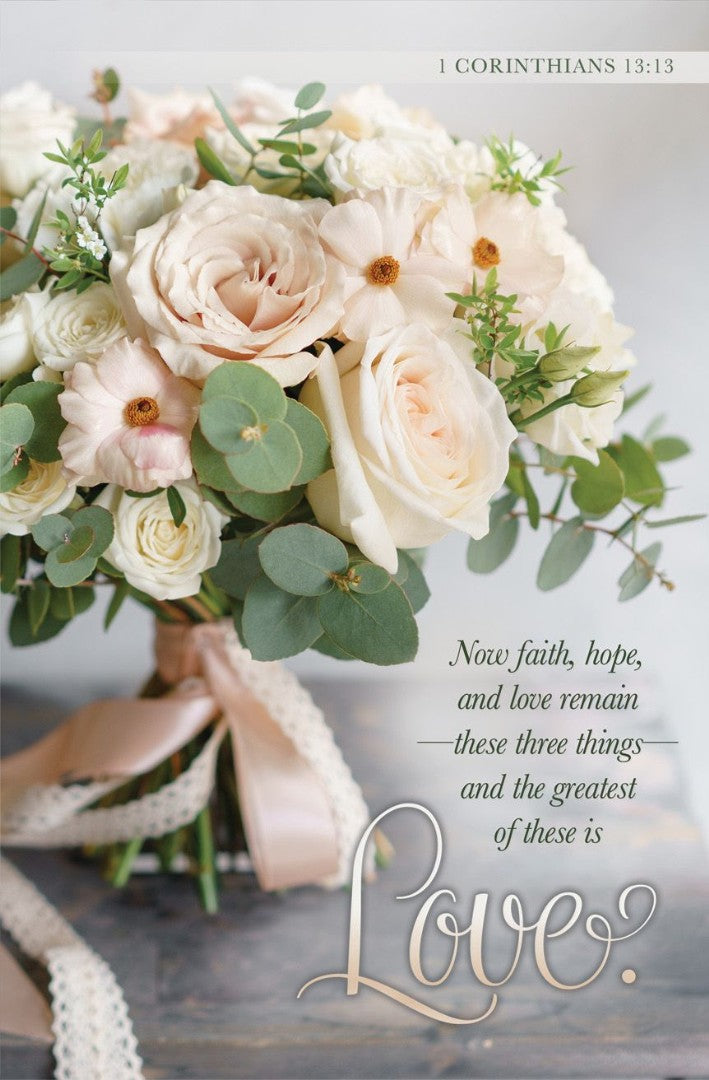 Faith, Hope, and Love Bulletin (pack of 100) - Re-vived
