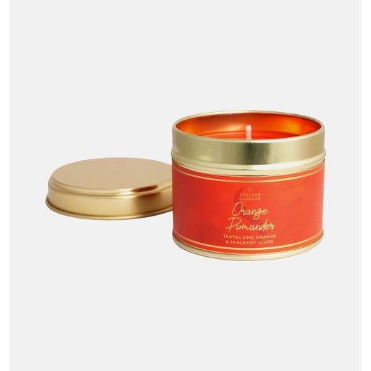 Orange & Pomander Scented Candles in a Tin - Re-vived