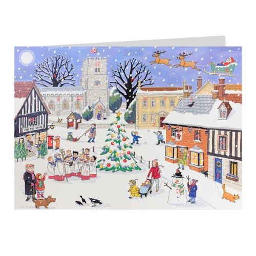 Advent Calendar Card Christmas in the Village - Re-vived