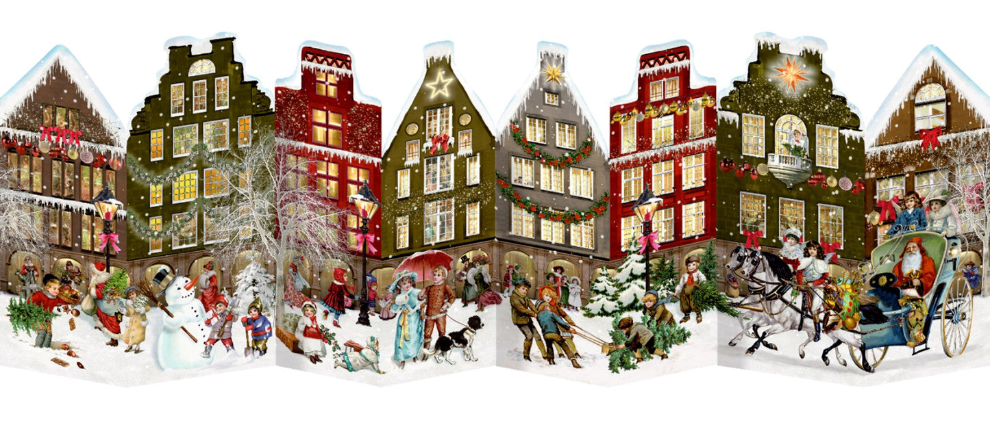 Free-Standing Christmas Street Advent Calendar - Re-vived