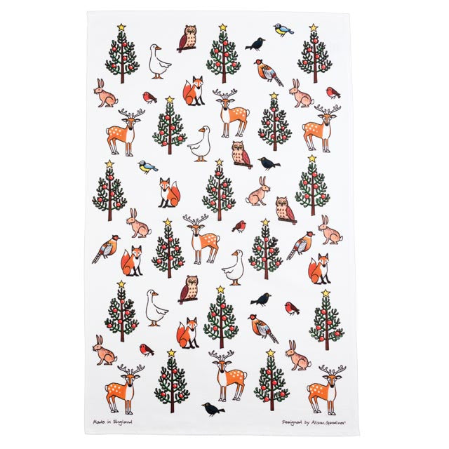 Winter Wildlife Tea Towel - Re-vived