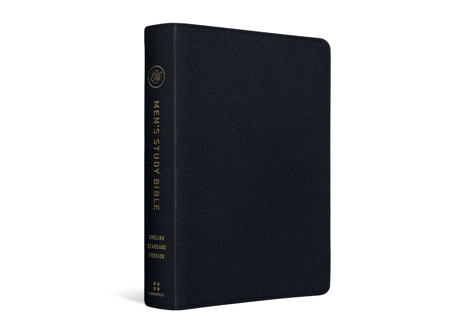 ESV Men's Study Bible, Black Genuine Leather - Re-vived