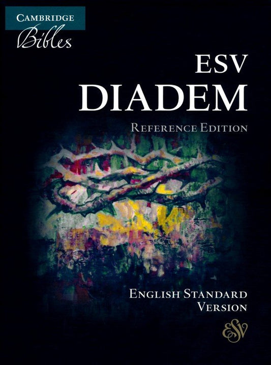 ESV Diadem Reference Bible, Black Calfskin Leather - Re-vived