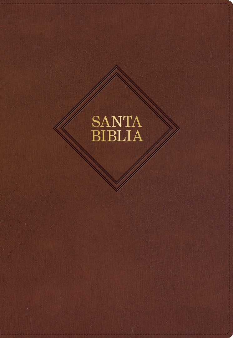 RVR 1960 Biblia Letra Súper Gigante edición 2023 marrón, pie - Re-vived