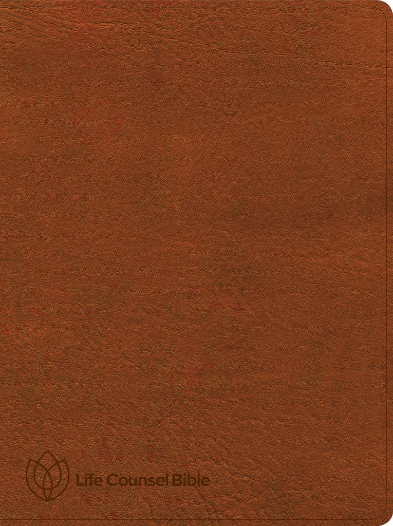 CSB Life Counsel Bible, Burnt Sienna LeatherTouch - Re-vived