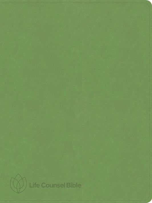 CSB Life Counsel Bible, Grass Green LeatherTouch, Indexed - Re-vived