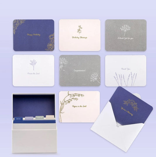 Floral Designs Assorted All Occasion Cards (Box of 20) - Re-vived