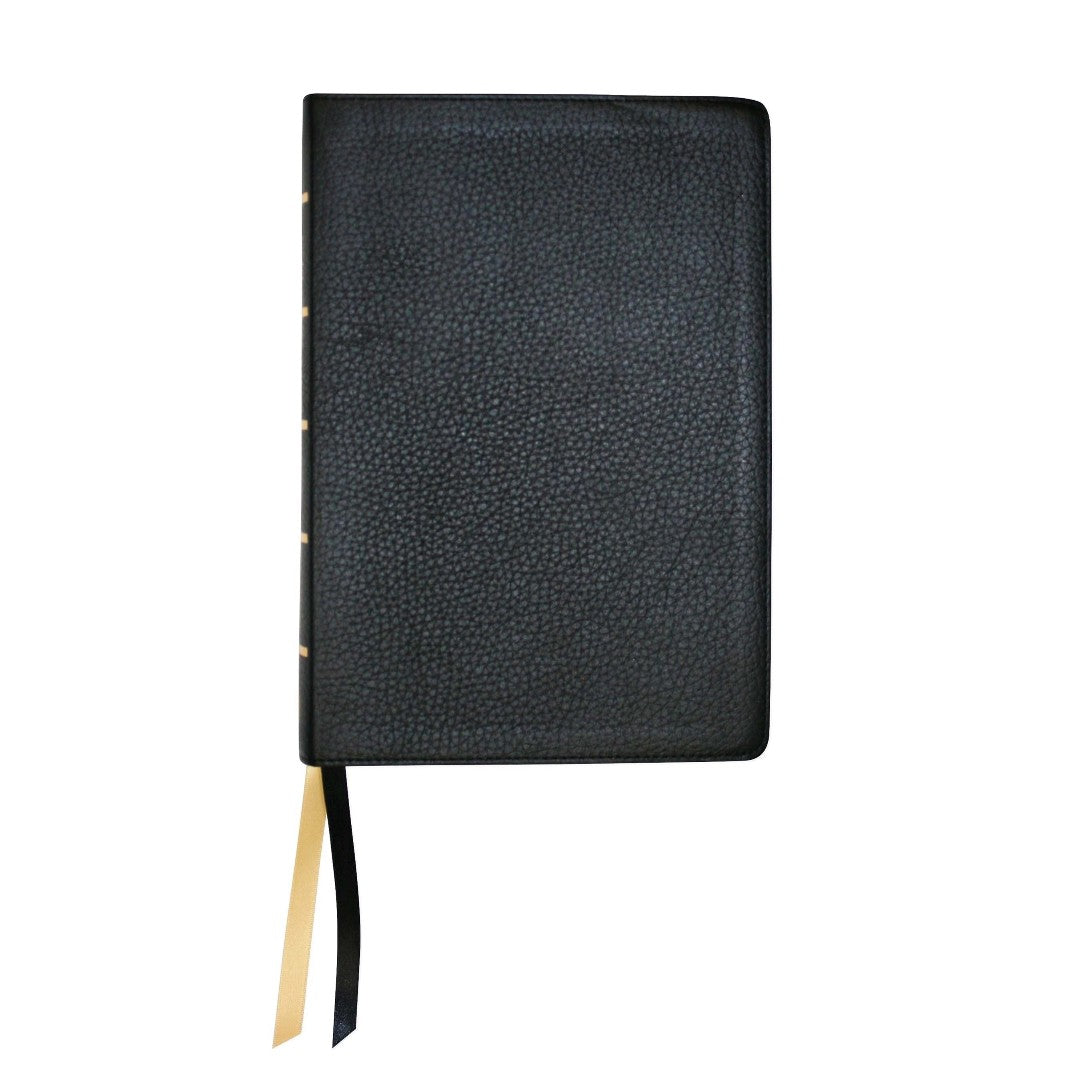 NASB Large Print Wide Margin Bible, Black Cowhide - Re-vived