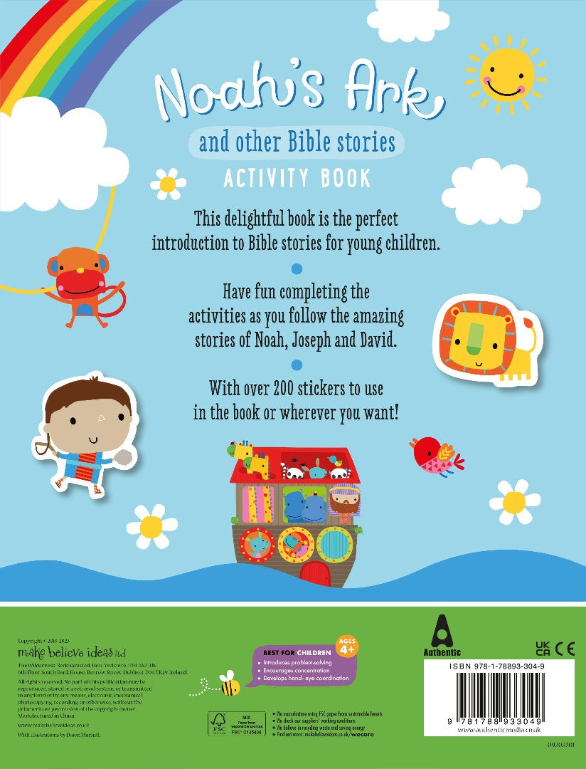 Noah's Ark and Other Bible Stories Activity Book - Re-vived