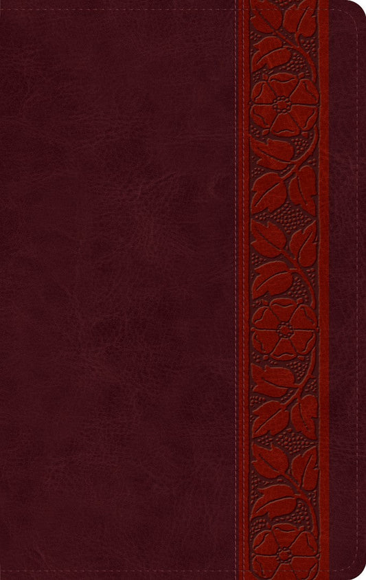 ESV Large Print Personal Size Bible, Mahogany - Re-vived