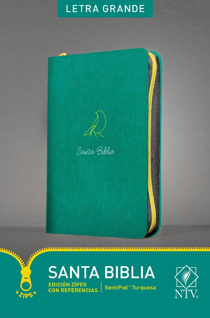 Santa Biblia NTV, Edición zíper con referencias, letra grand - Re-vived