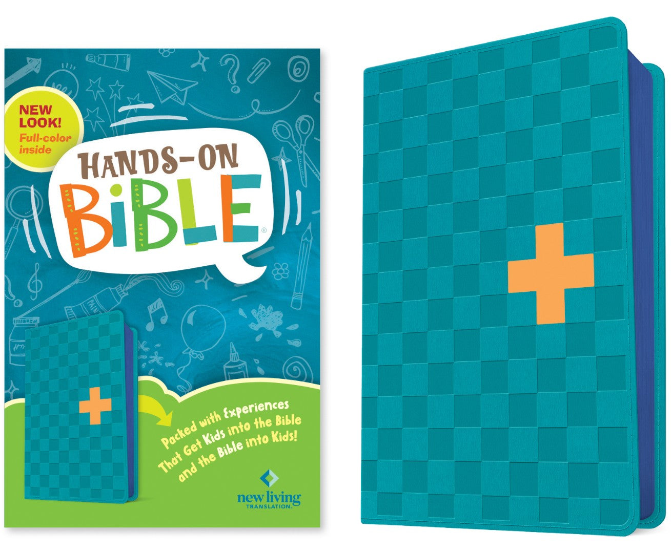 NLT Hands-On Bible, Third Edition, Blue Check - Re-vived
