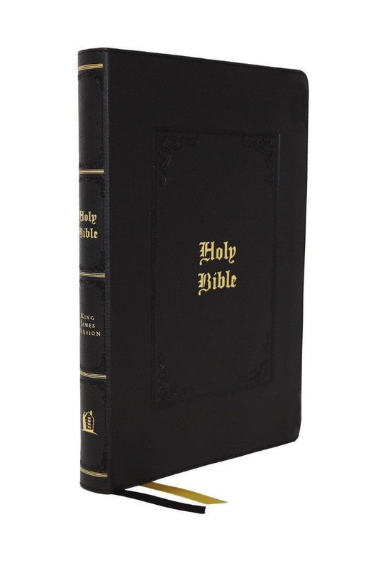 KJV Personal Size Large Print Reference Bible, Black - Re-vived