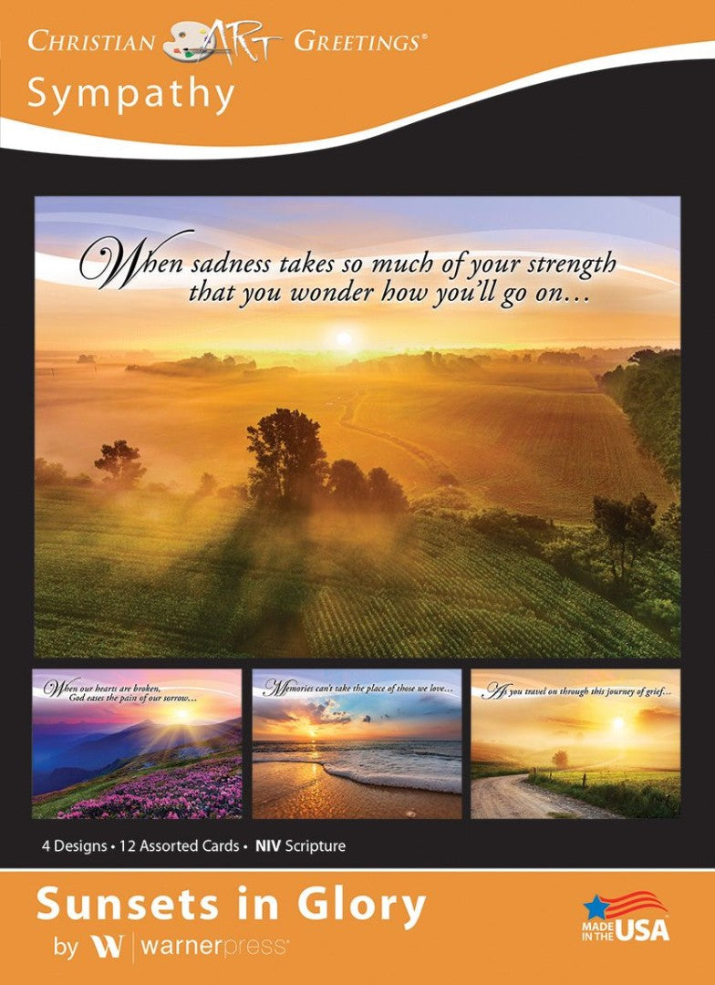 Sunsets in Glory Sympathy Boxed Cards (box of 12) - Re-vived
