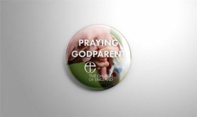 Christenings Godparent Pin Badges - Re-vived