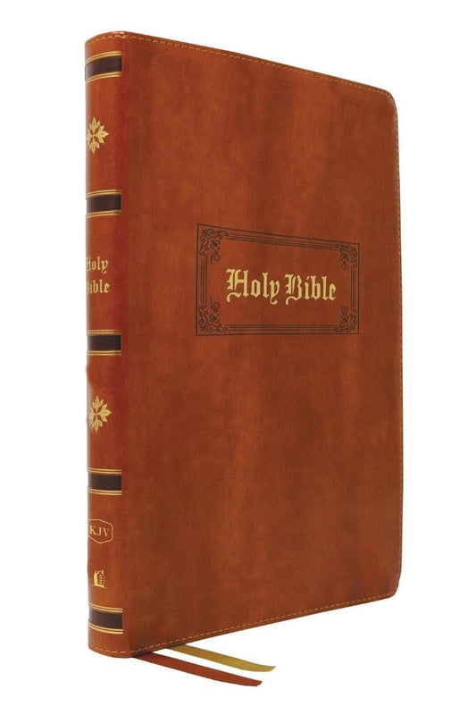KJV Giant Print Thinline Bible, Tan - Re-vived