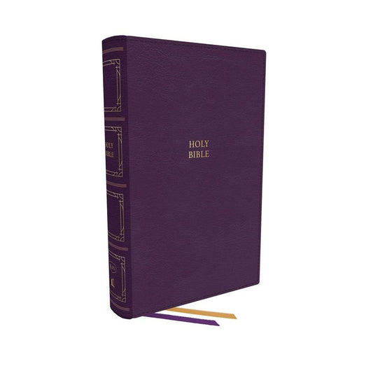 KJV Paragraph-Style Large Print Thinline Bible, Purple Index - Re-vived