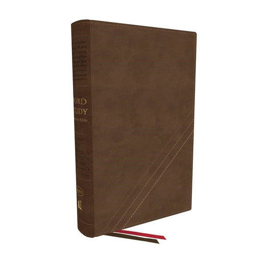 KJV Word Study Reference Bible, Brown - Re-vived