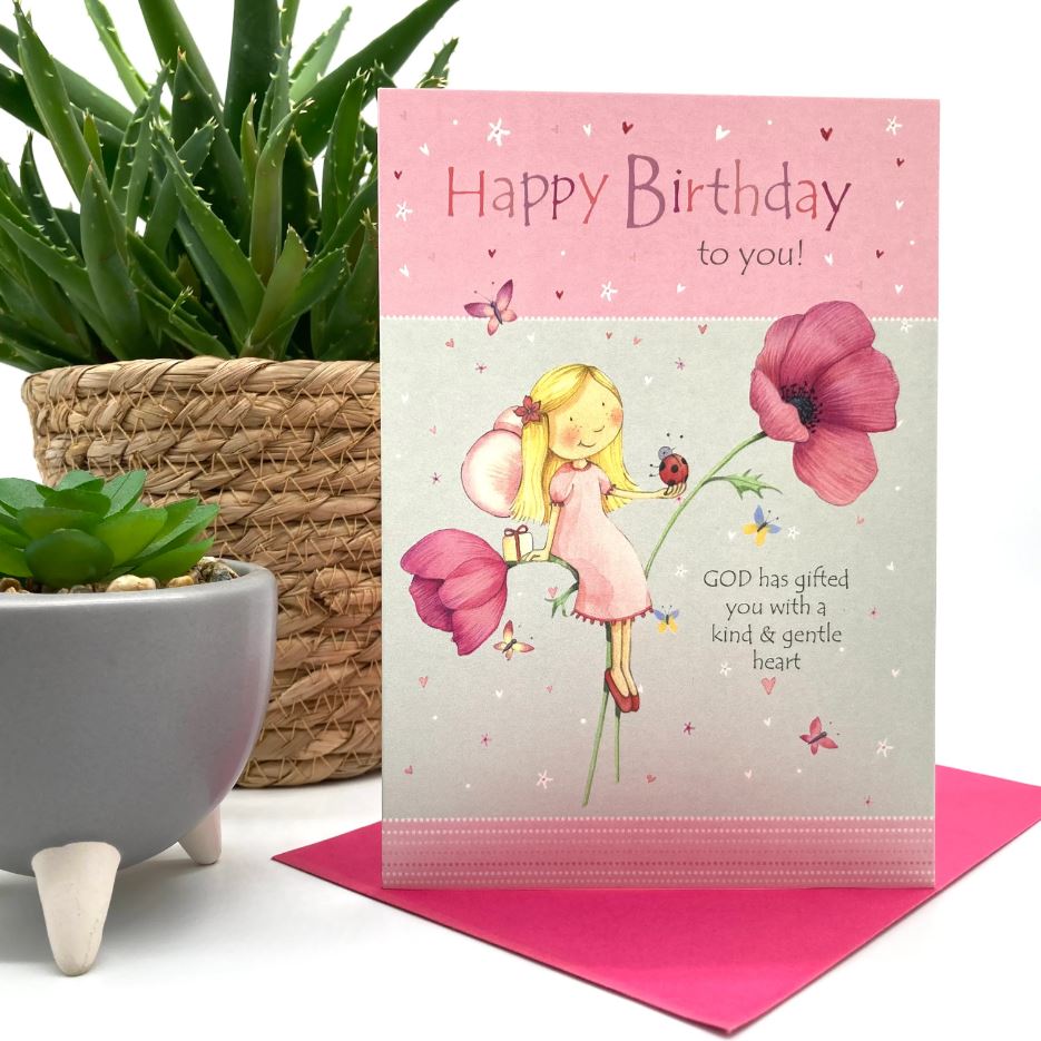 Gentle Heart Birthday Card - Re-vived