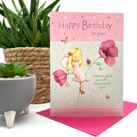Gentle Heart Birthday Card - Re-vived
