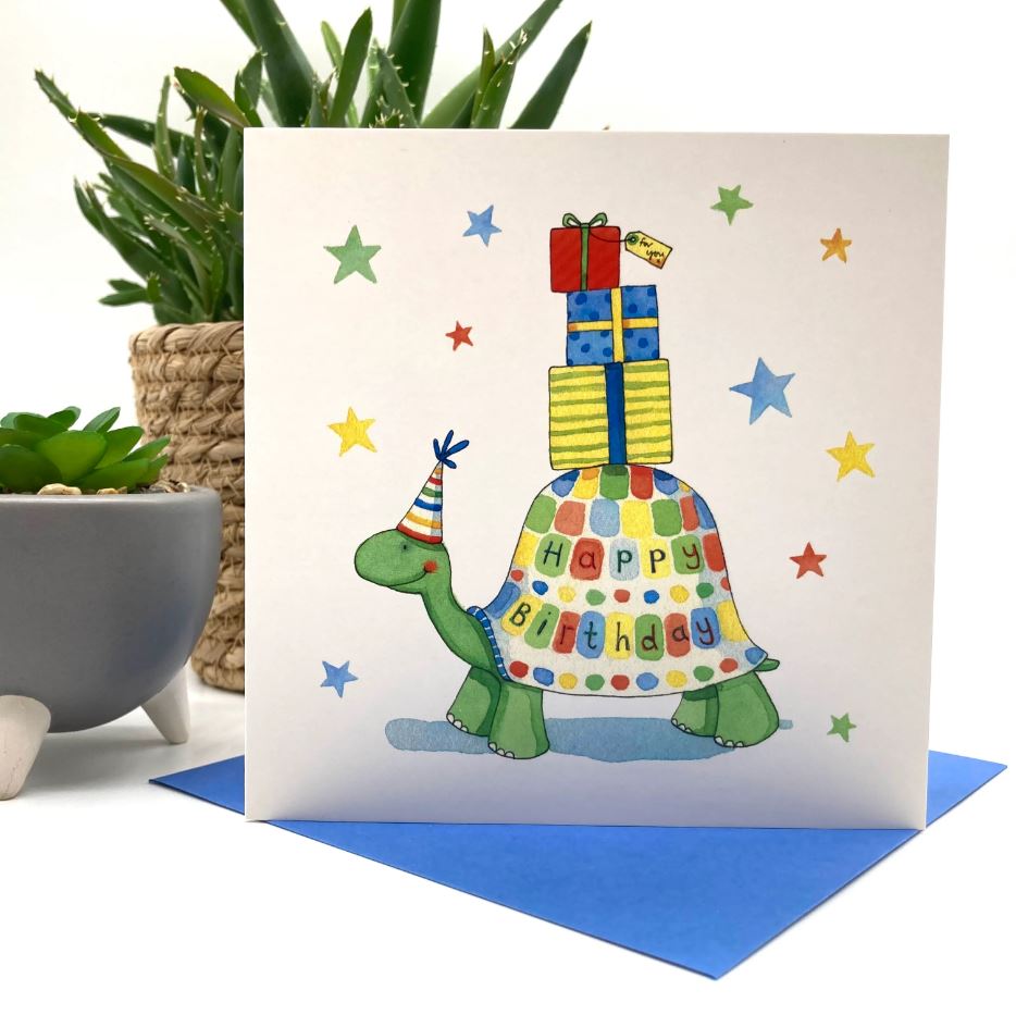 Turtle Birthday Card - Re-vived