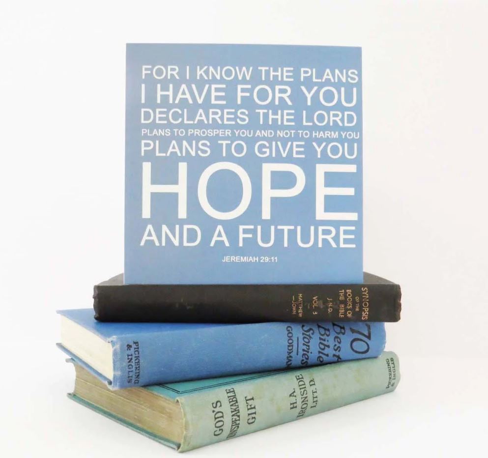 For I Know the Plans Notecard - Re-vived
