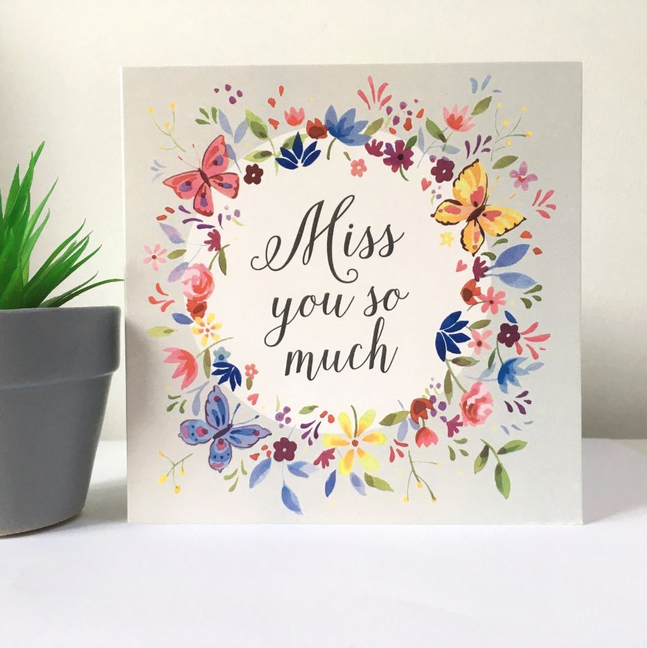 Miss You So Much Card - Re-vived