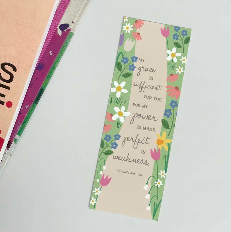 My Grace is Sufficient (Garden) Bookmark - Re-vived