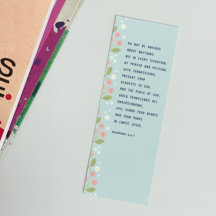 Do Not Be Anxious (Cherry Blossom) Bookmark - Re-vived
