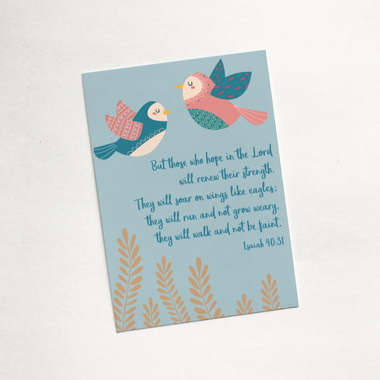 But Those Who Hope (Harvest) - Christian Mini Card - Re-vived