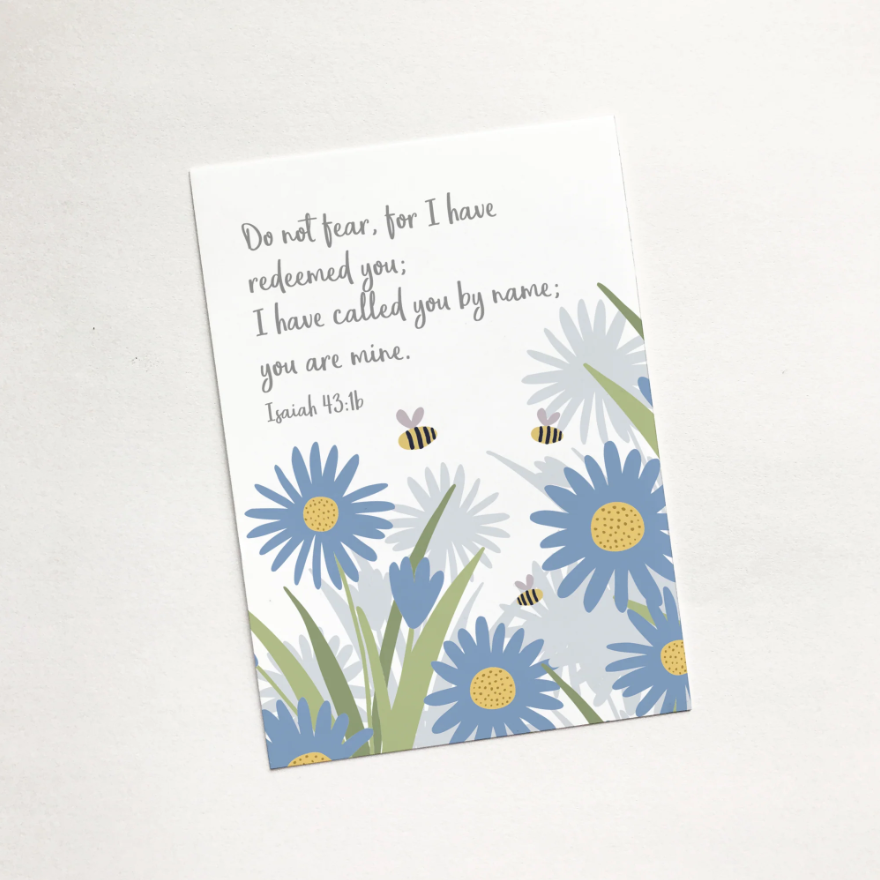 Do Not Fear (Bees) - Christian Mini Card - Re-vived