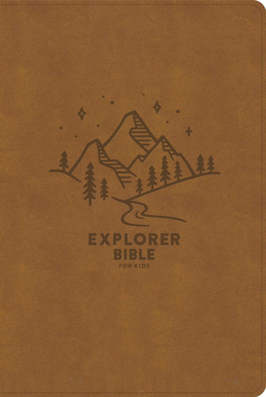 CSB Explorer Bible For Kids, Brown Mountains, Indexed - Re-vived